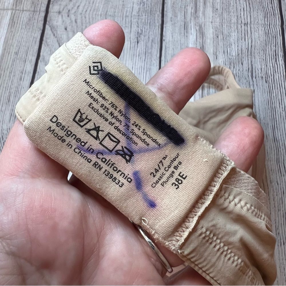 ThirdLove 24/7 Classic Contour Plunge Bra size 38E Tan - Picture 9 of 9